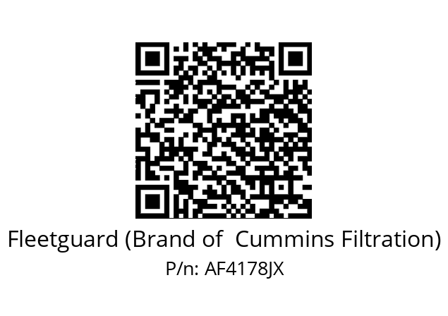   Fleetguard (Brand of  Cummins Filtration) AF4178JX