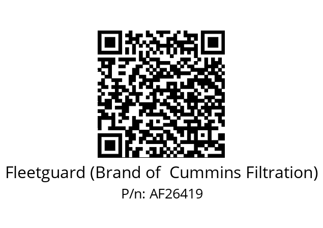   Fleetguard (Brand of  Cummins Filtration) AF26419