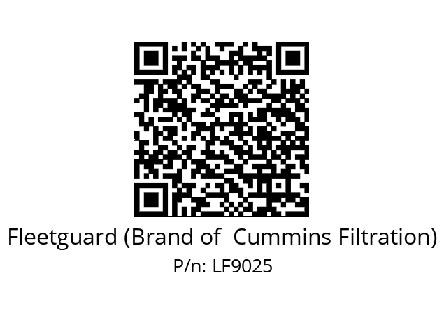   Fleetguard (Brand of  Cummins Filtration) LF9025