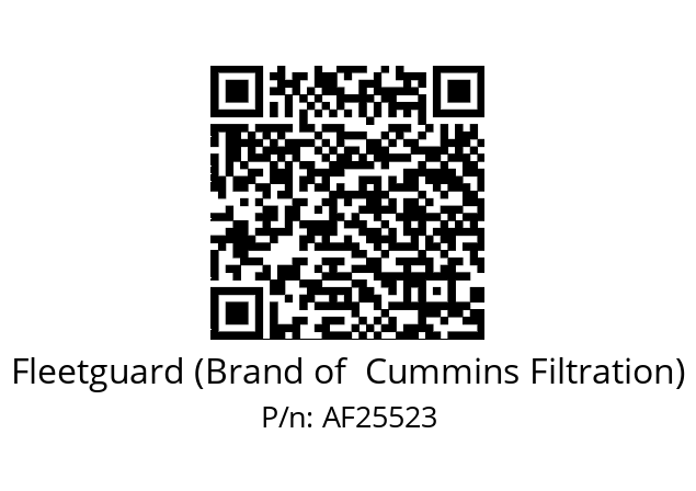   Fleetguard (Brand of  Cummins Filtration) AF25523