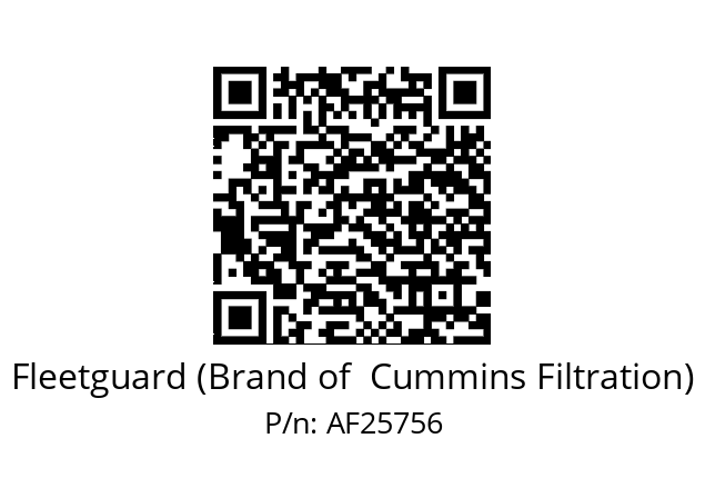   Fleetguard (Brand of  Cummins Filtration) AF25756