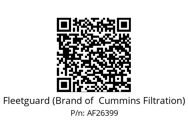   Fleetguard (Brand of  Cummins Filtration) AF26399