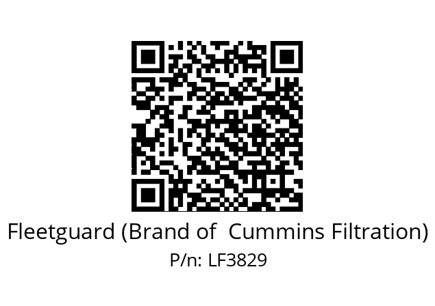   Fleetguard (Brand of  Cummins Filtration) LF3829