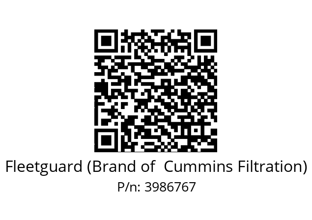   Fleetguard (Brand of  Cummins Filtration) 3986767