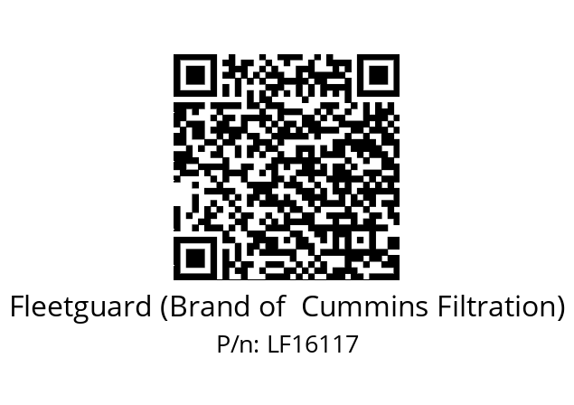   Fleetguard (Brand of  Cummins Filtration) LF16117