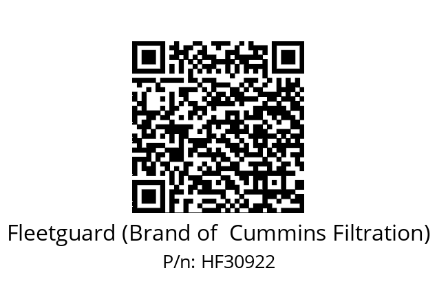   Fleetguard (Brand of  Cummins Filtration) HF30922