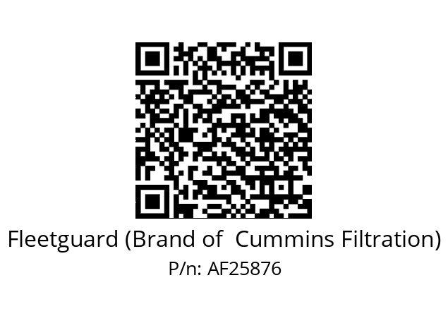   Fleetguard (Brand of  Cummins Filtration) AF25876