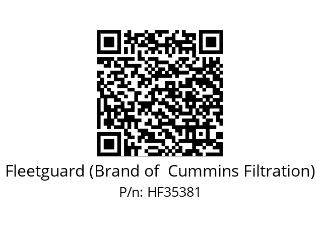   Fleetguard (Brand of  Cummins Filtration) HF35381