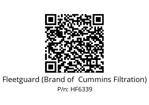   Fleetguard (Brand of  Cummins Filtration) HF6339