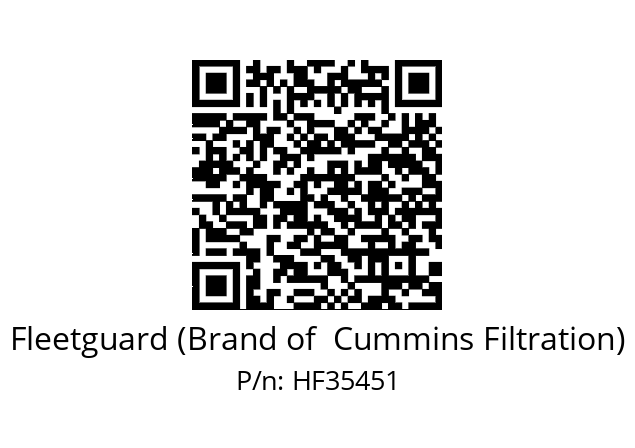   Fleetguard (Brand of  Cummins Filtration) HF35451