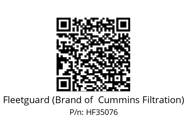   Fleetguard (Brand of  Cummins Filtration) HF35076