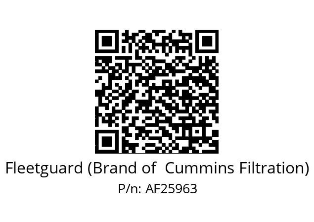   Fleetguard (Brand of  Cummins Filtration) AF25963