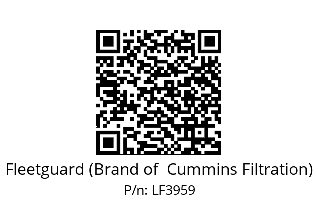   Fleetguard (Brand of  Cummins Filtration) LF3959