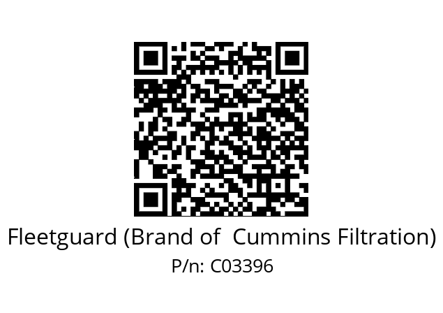   Fleetguard (Brand of  Cummins Filtration) C03396