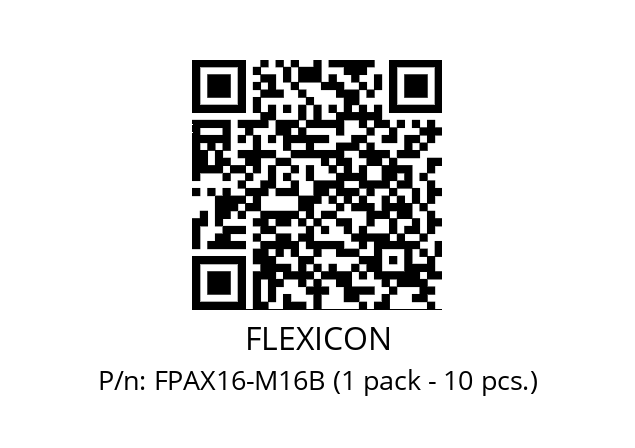   FLEXICON FPAX16-M16B (1 pack - 10 pcs.)