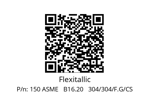   Flexitallic 150 ASME   В16.20   304/304/F.G/CS