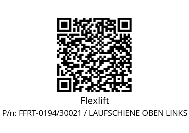   Flexlift FFRT-0194/30021 / LAUFSCHIENE OBEN LINKS