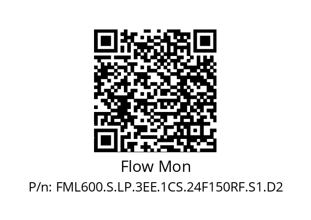   Flow Mon FML600.S.LP.3EE.1CS.24F150RF.S1.D2