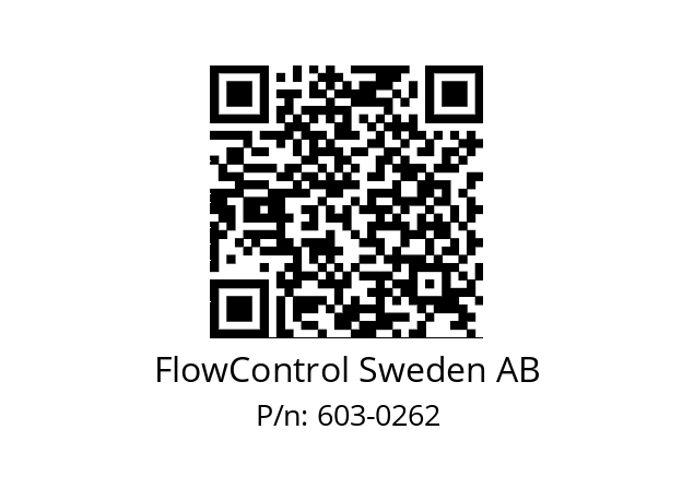   FlowControl Sweden AB 603-0262