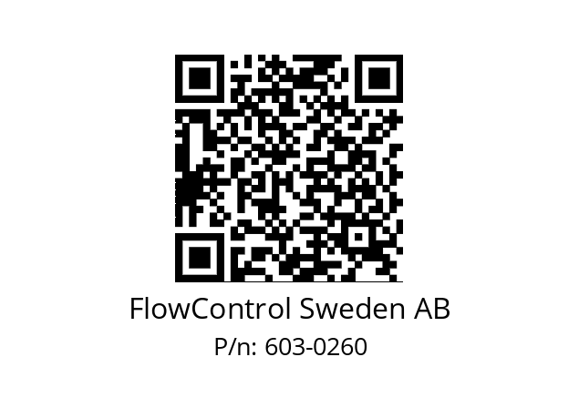   FlowControl Sweden AB 603-0260