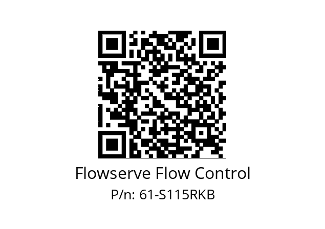   Flowserve Flow Control 61-S115RKB