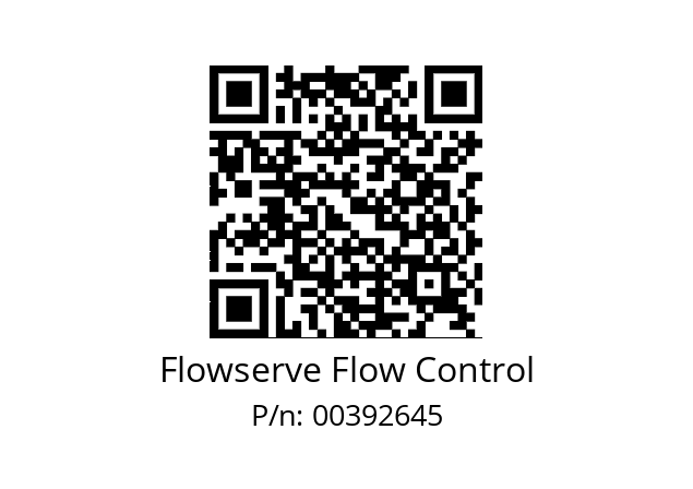   Flowserve Flow Control 00392645