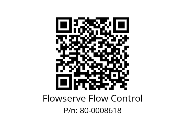   Flowserve Flow Control 80-0008618