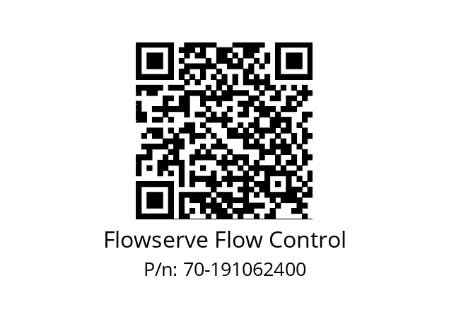   Flowserve Flow Control 70-191062400