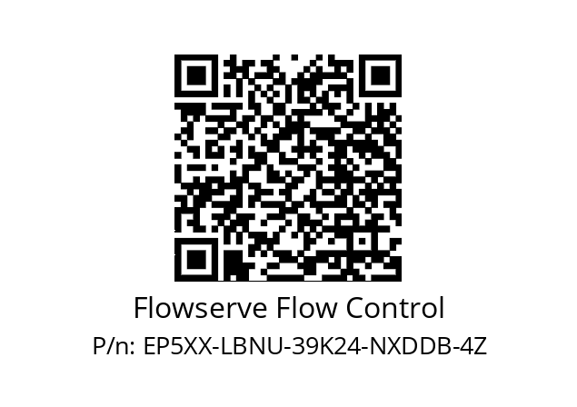   Flowserve Flow Control EP5XX-LBNU-39K24-NXDDB-4Z