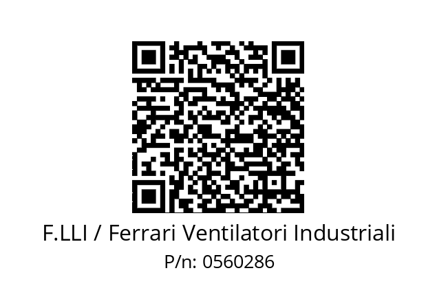  FI 1121 F.LLI / Ferrari Ventilatori Industriali 0560286