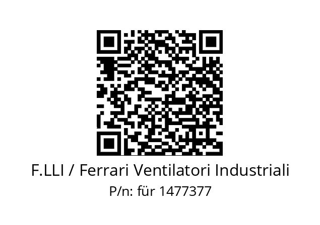   F.LLI / Ferrari Ventilatori Industriali für 1477377