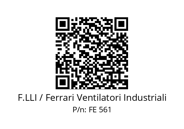   F.LLI / Ferrari Ventilatori Industriali FE 561