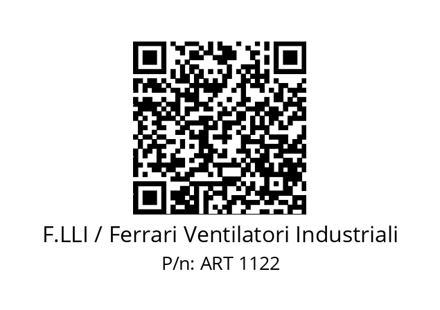   F.LLI / Ferrari Ventilatori Industriali ART 1122