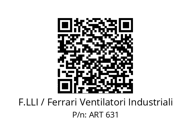   F.LLI / Ferrari Ventilatori Industriali ART 631