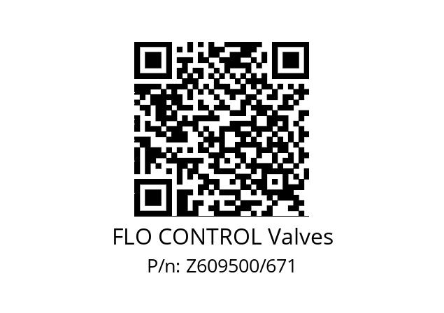   FLO CONTROL Valves Z609500/671