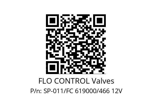   FLO CONTROL Valves SP-011/FC 619000/466 12V