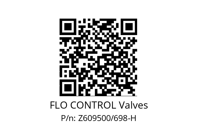   FLO CONTROL Valves Z609500/698-H