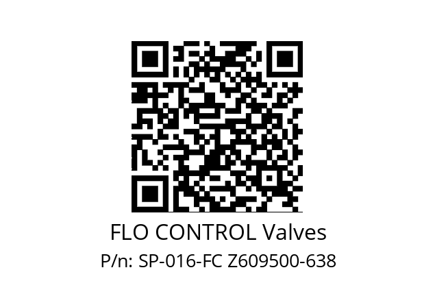   FLO CONTROL Valves SP-016-FC Z609500-638