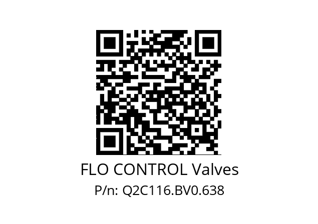   FLO CONTROL Valves Q2C116.BV0.638