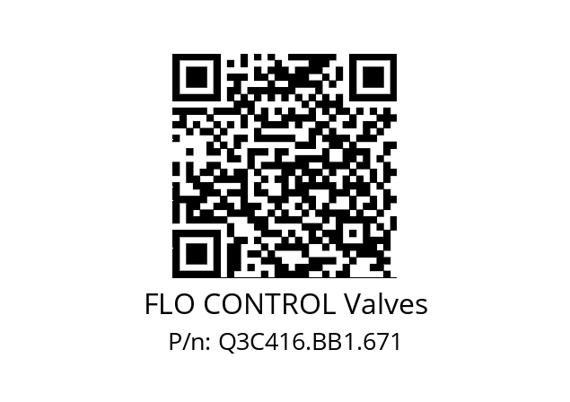   FLO CONTROL Valves Q3C416.BB1.671