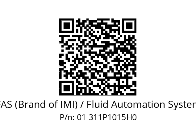   FAS (Brand of IMI) / Fluid Automation System 01-311P1015H0