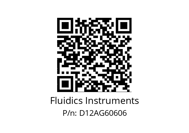   Fluidics Instruments D12AG60606