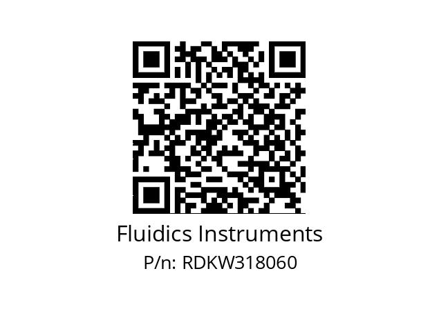   Fluidics Instruments RDKW318060