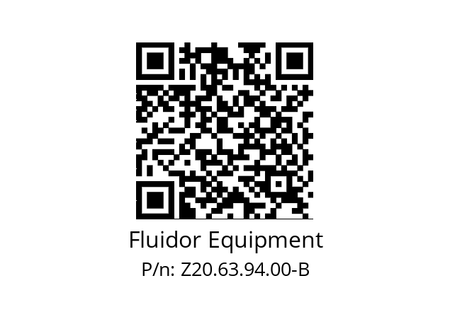   Fluidor Equipment Z20.63.94.00-B