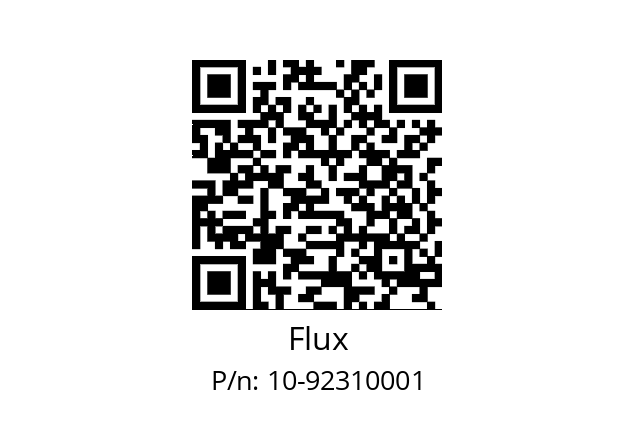   Flux 10-92310001