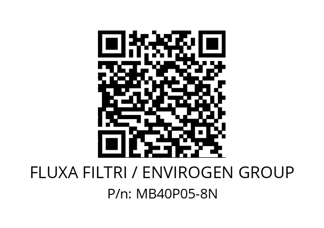   FLUXA FILTRI / ENVIROGEN GROUP MB40P05-8N