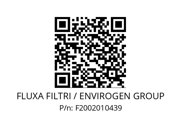   FLUXA FILTRI / ENVIROGEN GROUP F2002010439