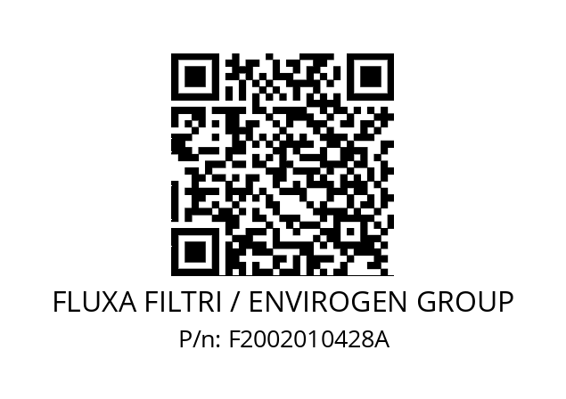   FLUXA FILTRI / ENVIROGEN GROUP F2002010428A