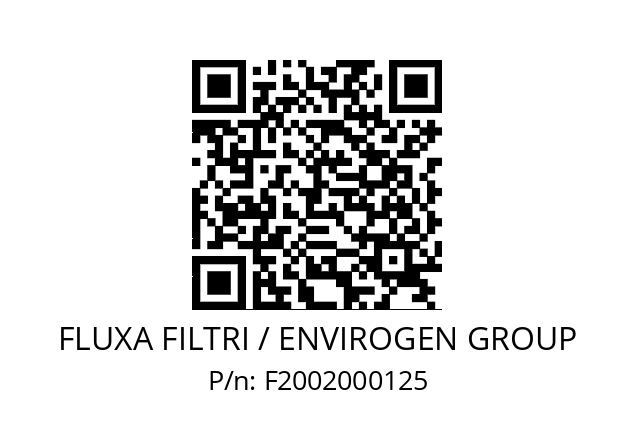   FLUXA FILTRI / ENVIROGEN GROUP F2002000125