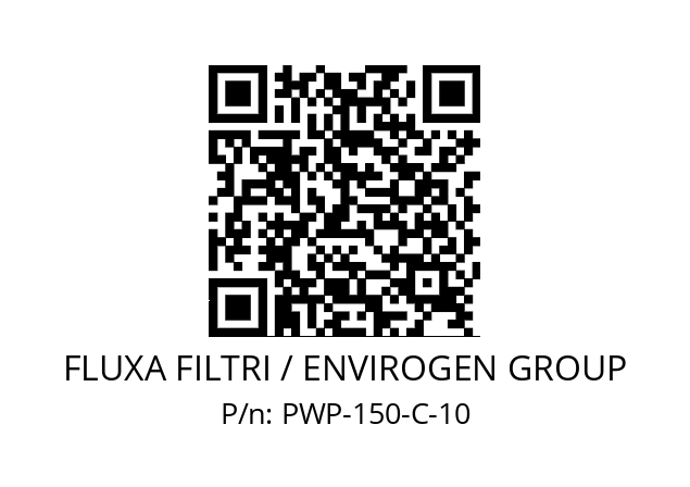   FLUXA FILTRI / ENVIROGEN GROUP PWP-150-C-10